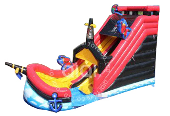 Pirate surfing inflatable water slide